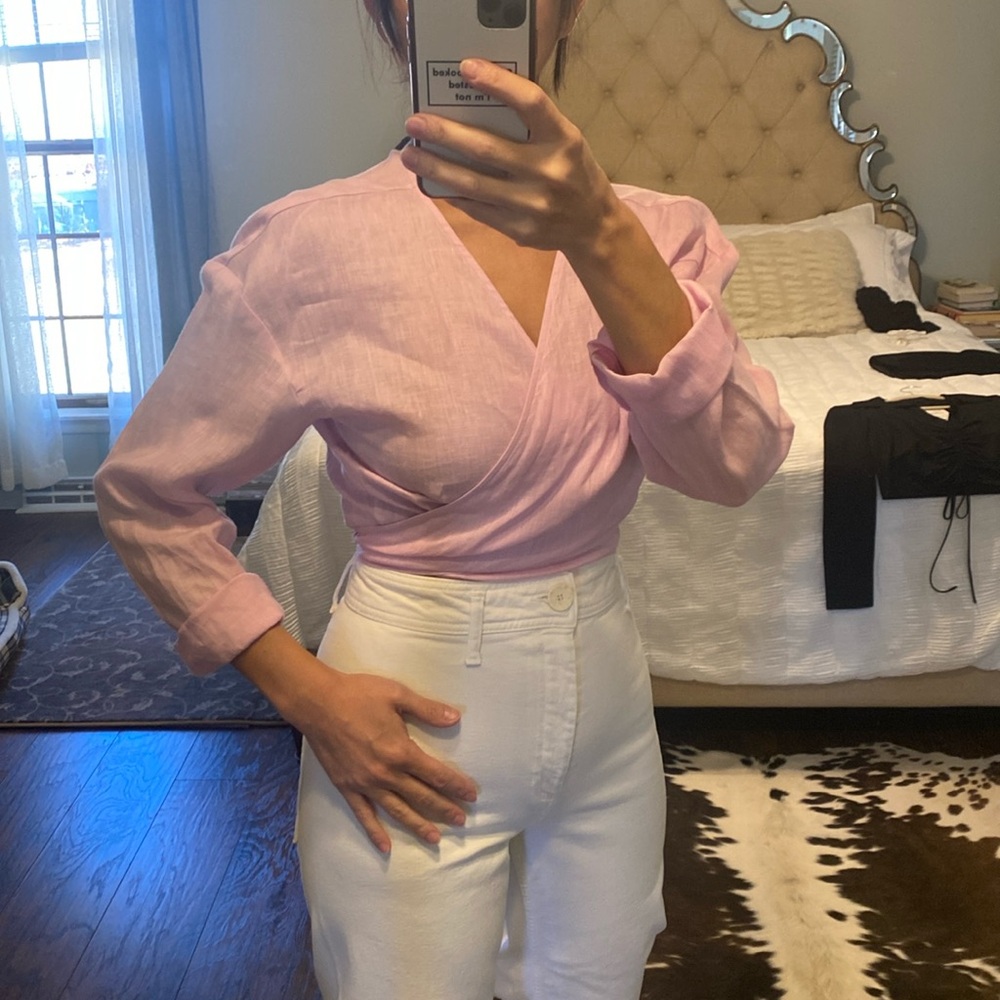 Linen crop top
